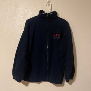 Olympics USA logo fleece jacket
